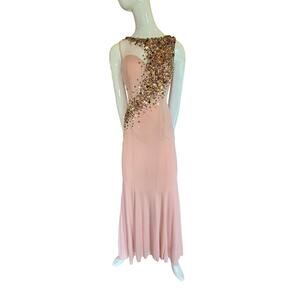 Tony Bowls evening ball gown dress wedding formal cocktail beaded mesh bodycon 6